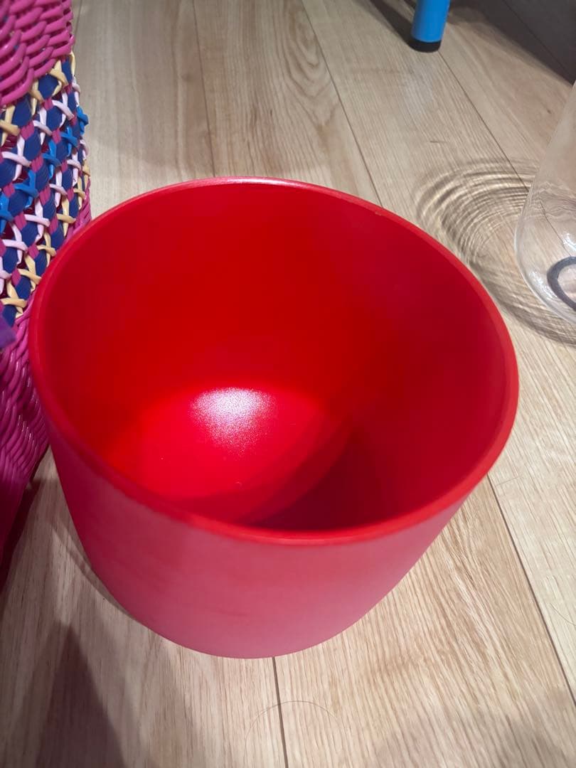 大幅値下げ クリスタルボウルEつや消し石英用7インチC注赤 おまけ付き