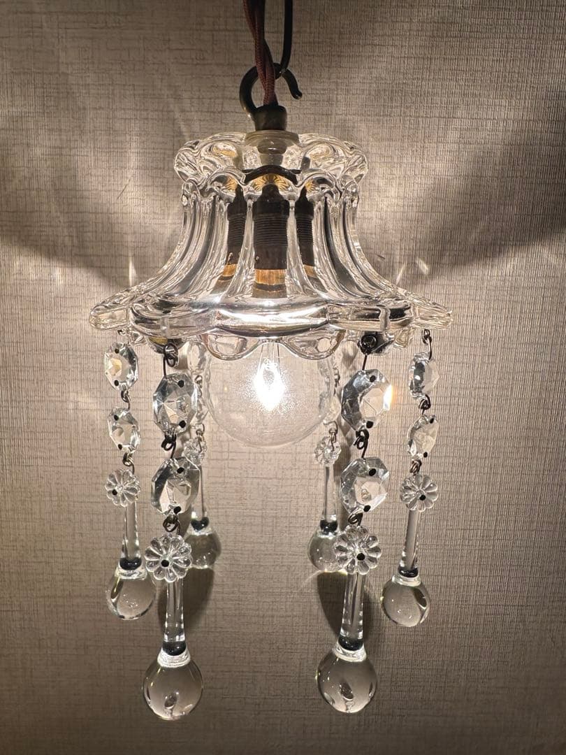 ＊ラスト1個＊ フランス アンティーク 大きな可愛いお花のミニシャンデリア＊