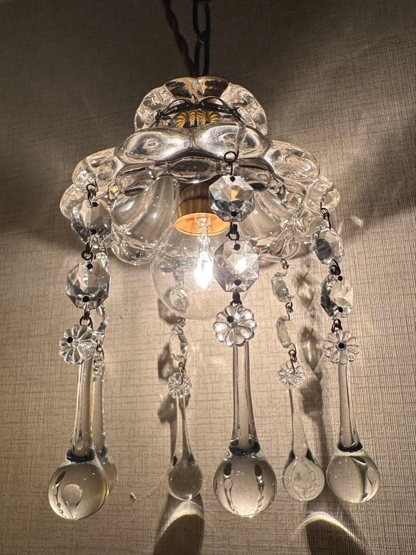 ＊ラスト1個＊ フランス アンティーク 大きな可愛いお花のミニシャンデリア＊