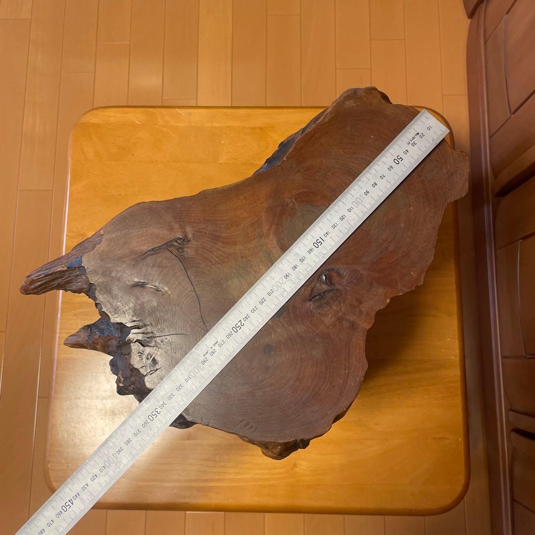 天然木 大型 花台 切り株 台座 飾り台　木工芸品