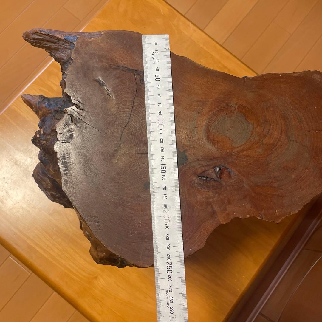 天然木 大型 花台 切り株 台座 飾り台　木工芸品