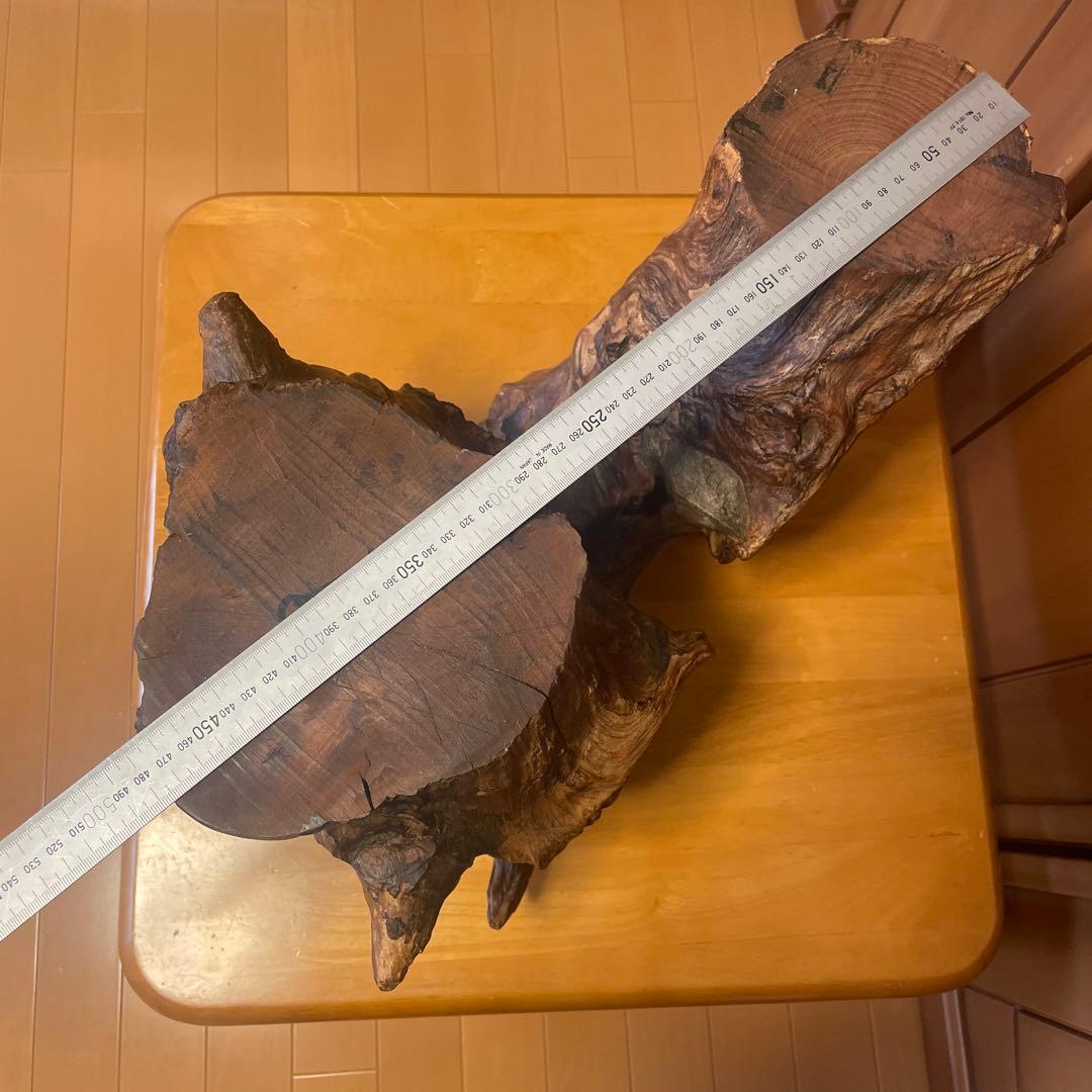 天然木 大型 花台 切り株 台座 飾り台　木工芸品