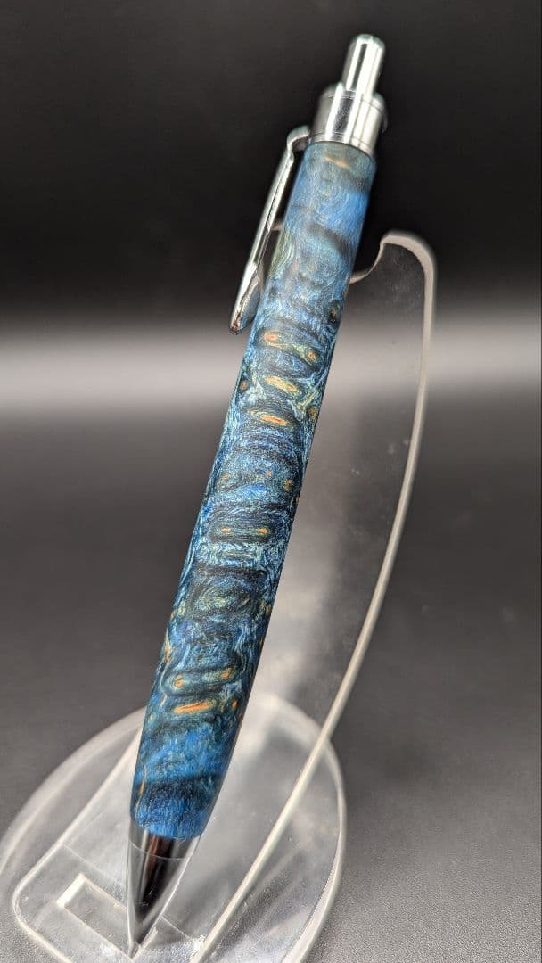 320ペン工房翌檜　スタビライズドウッドバーチバール　木軸シャーペン　ボールペン