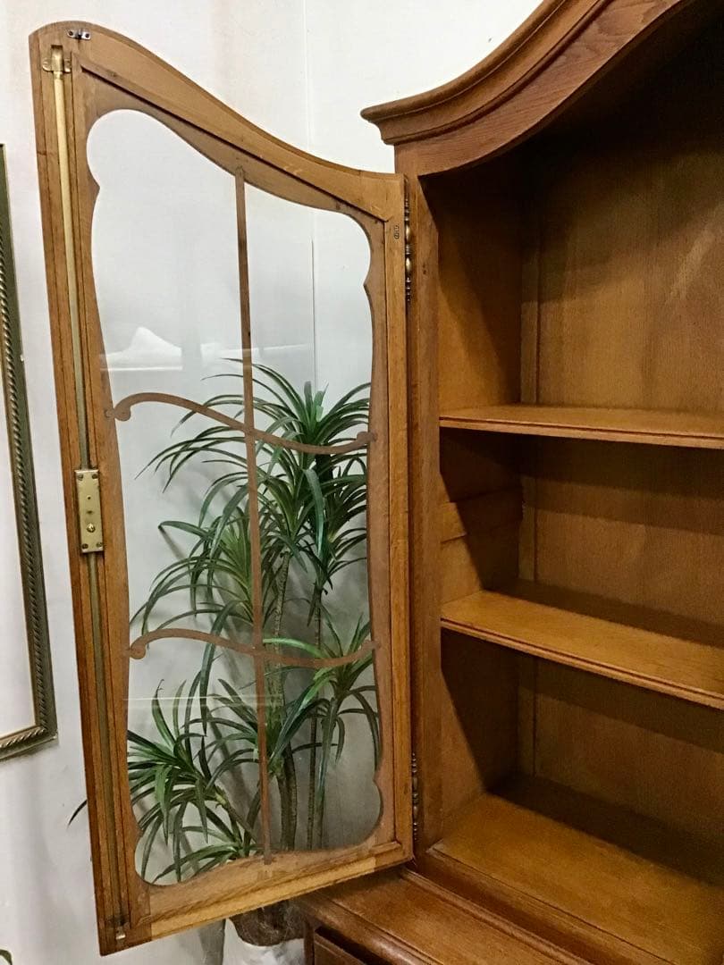 管37☆フランス製☆仏蘭西☆アンティーク☆ガラスキャビネット