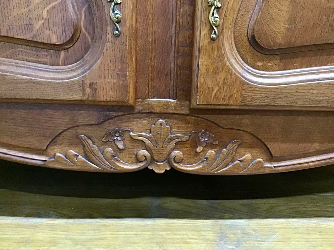 管37☆フランス製☆仏蘭西☆アンティーク☆ガラスキャビネット