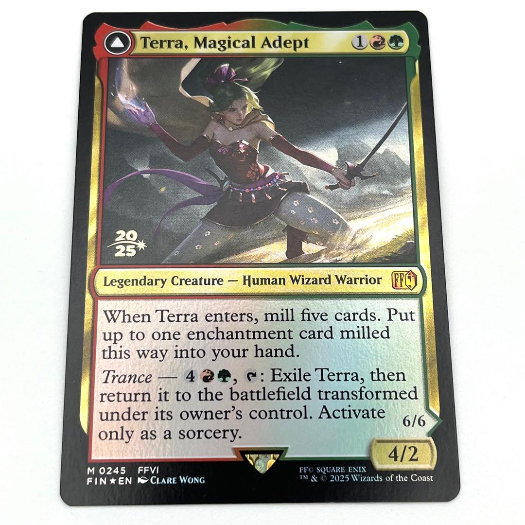 魔導戦士、ティナ プレリリースFOIL　英語　MTG