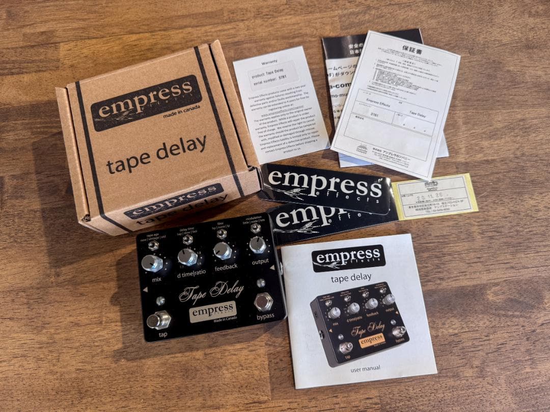 Empress Effects Tape Delay ディレイ★美品★