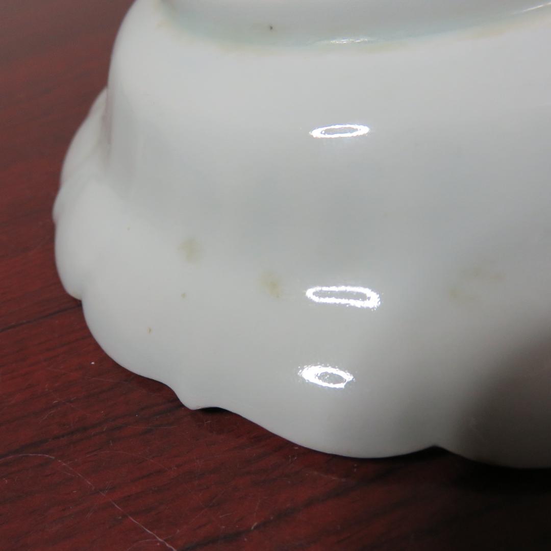 中皿 4枚 鳥 花 染付 古伊万里 上手物 明治