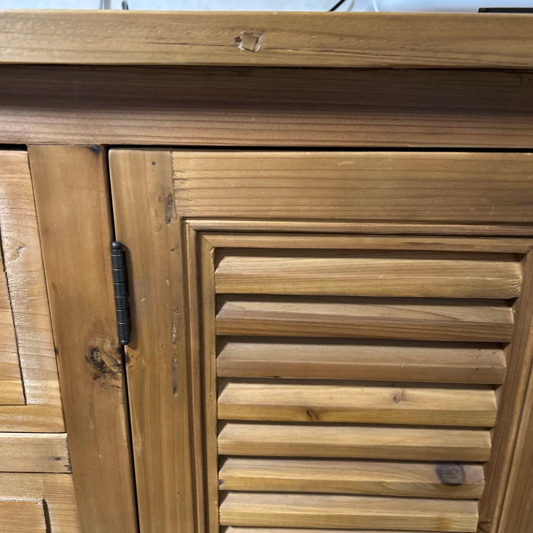 クラッシュゲートルーチェ2 杉古杉サイドボードキャビネットノットアンティークス