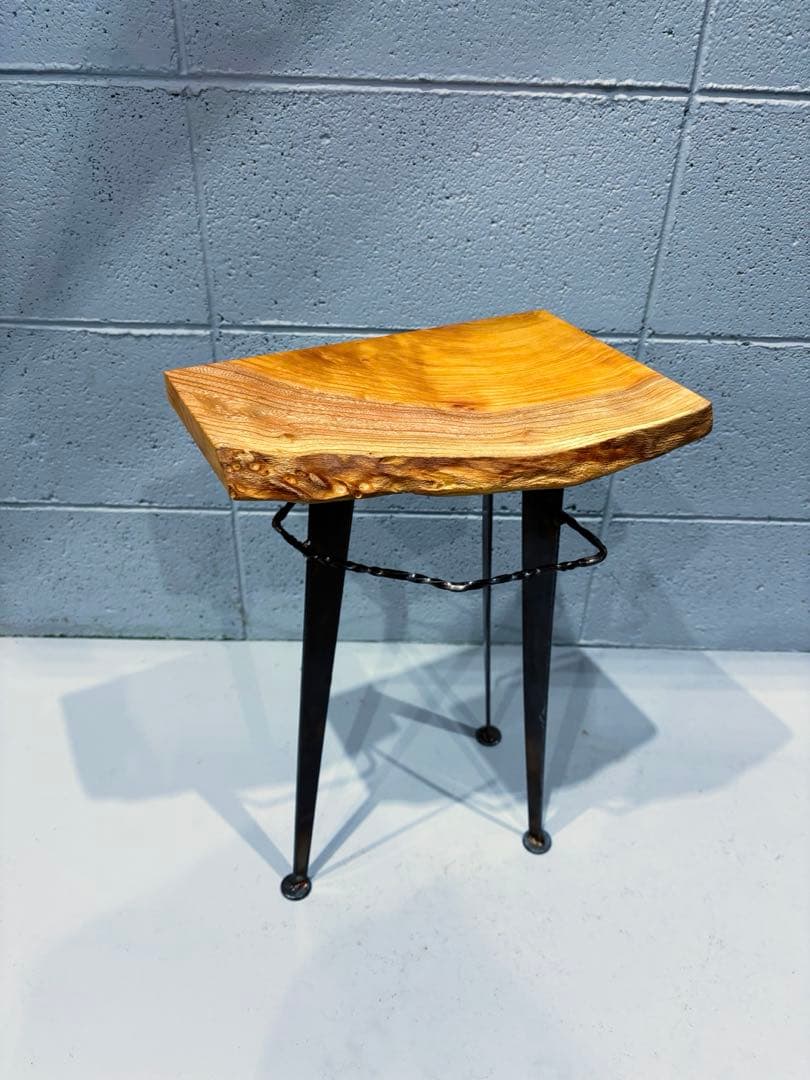 欅サイドテーブル　コーヒーテーブル　ナイトテーブル　観葉植物置き台