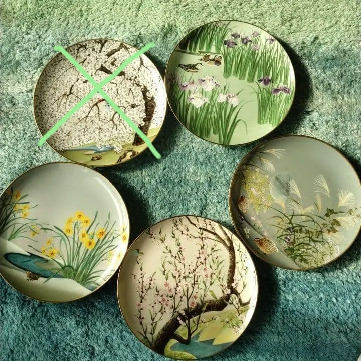 79年製 フランクリン・ポーセリン限定版5枚セット絵皿新品未使用美品アンティーク