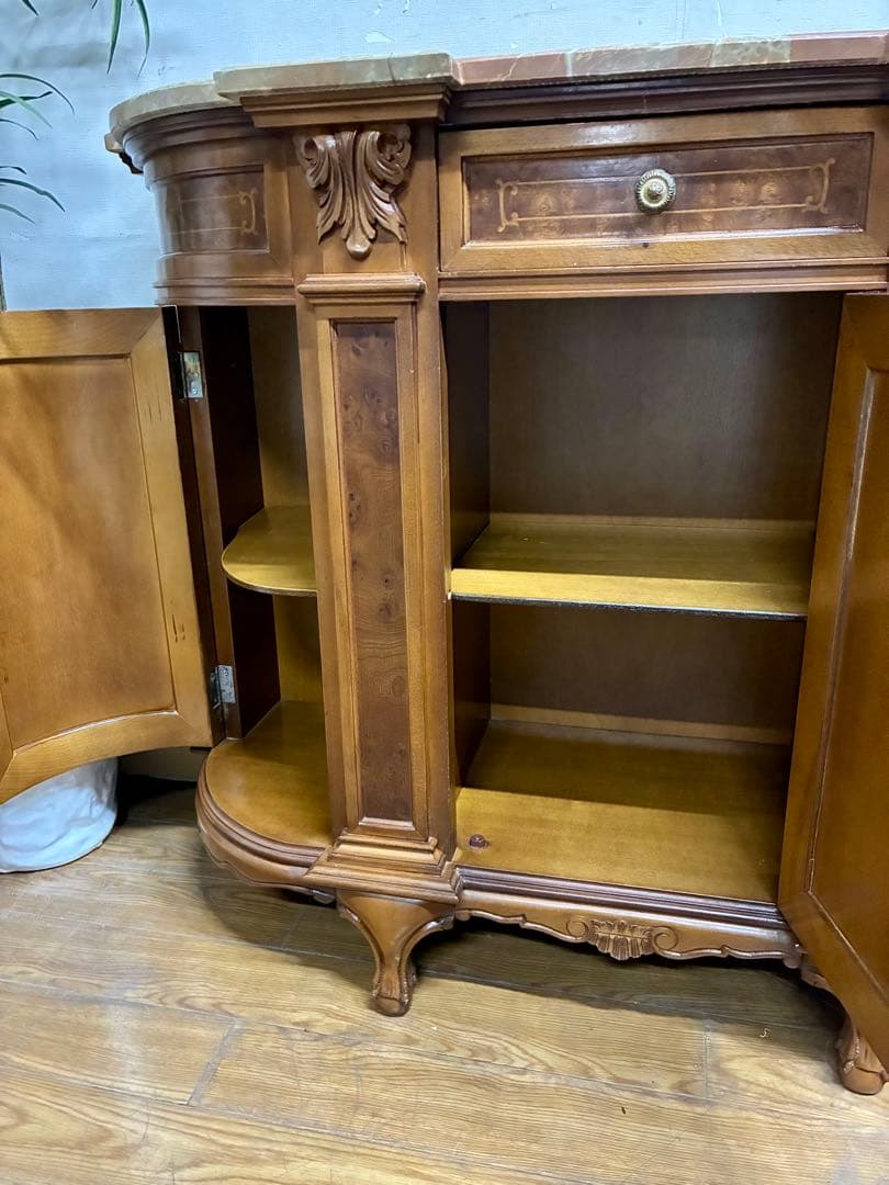 管396☆イタリア製☆アンティーク☆ヴェローナクラシック☆大理石☆サイドボード