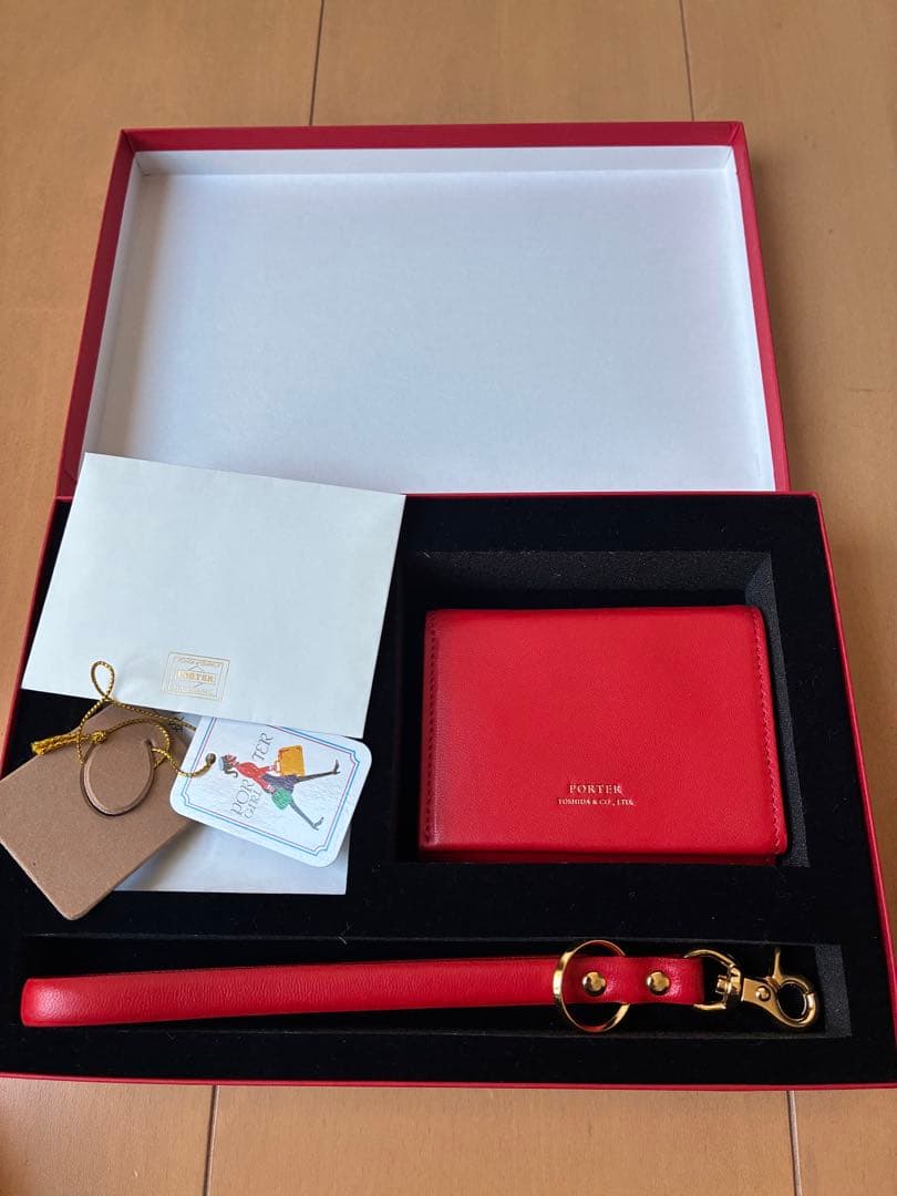 美品　PORTER ユニ 3つ折り財布 吉田カバン レザー ウォレット