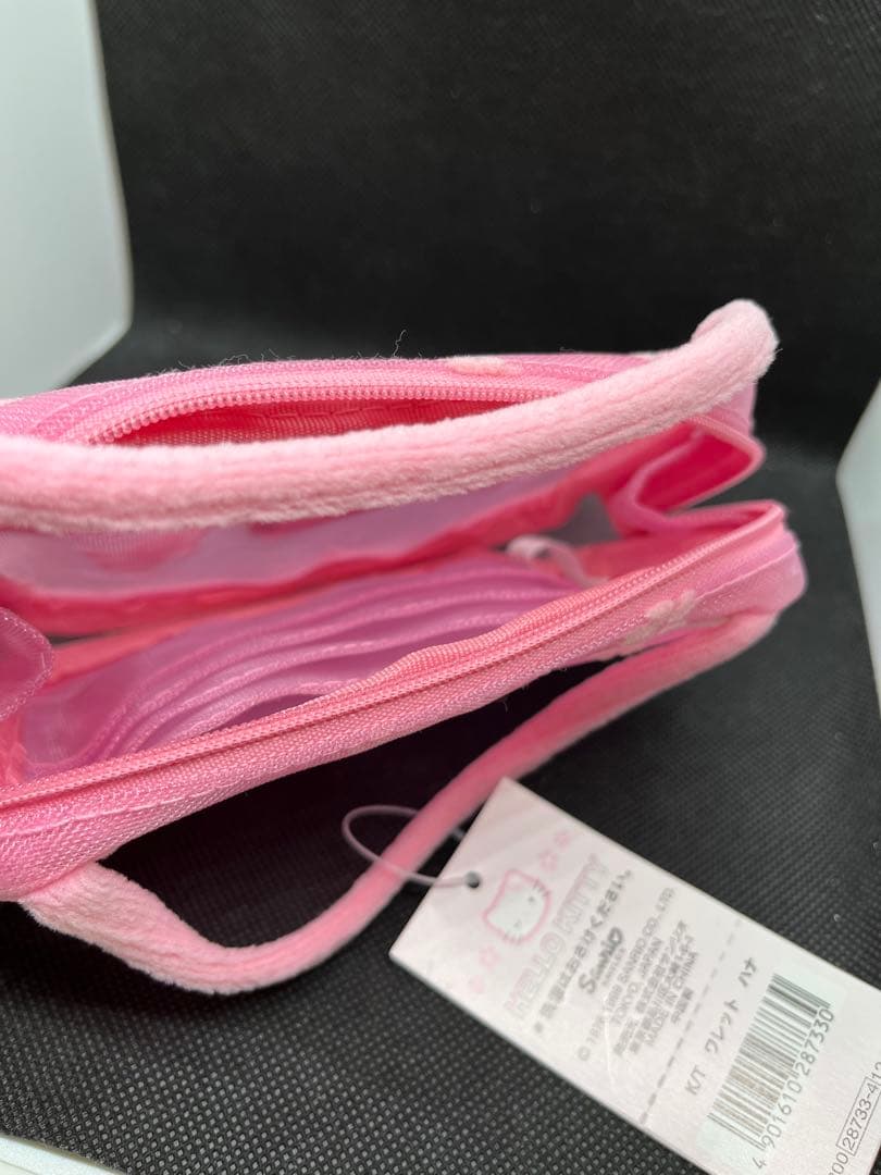 【新品未使用】桜　キティ　メッシュ　ウインク　財布　レトロ