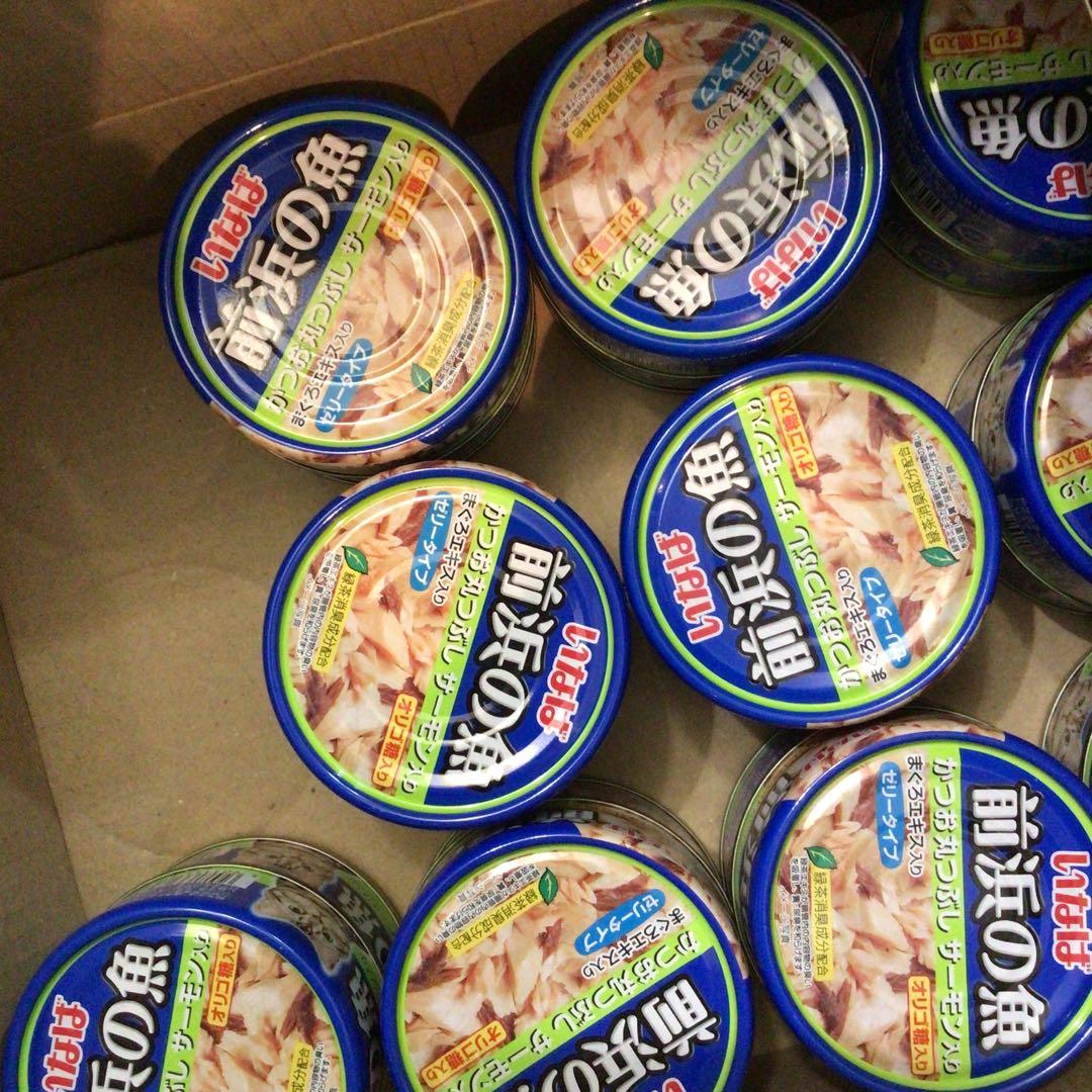 いなば　前浜の魚　かつお丸つぶしサーモン入り　115g×68缶