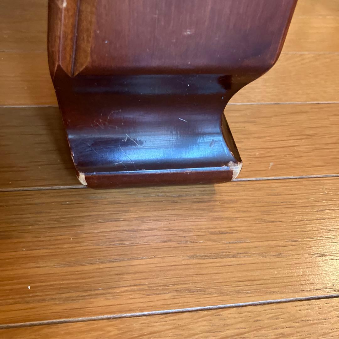 座卓　彫刻装飾付　ローテーブル　昭和レトロ　★レース編みテーブルクロス付き★