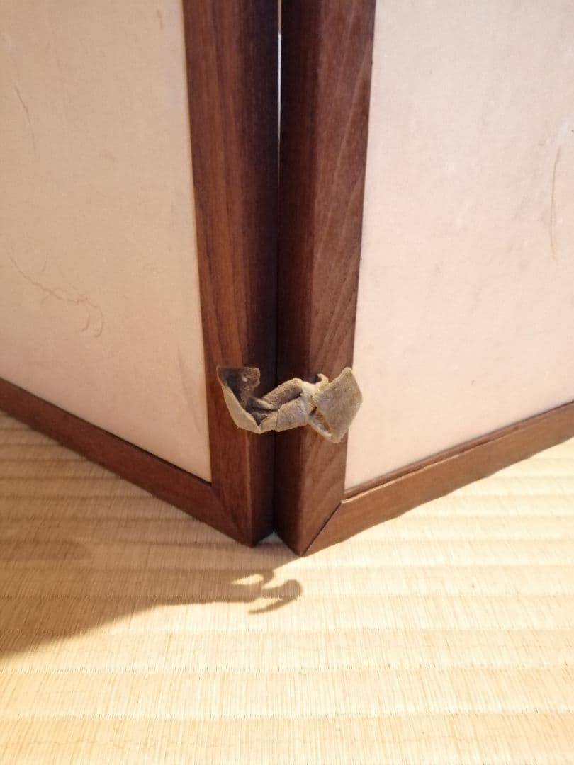 【茶道具】流水金箔ちらし絵風炉先　風炉先屏風　風炉先214