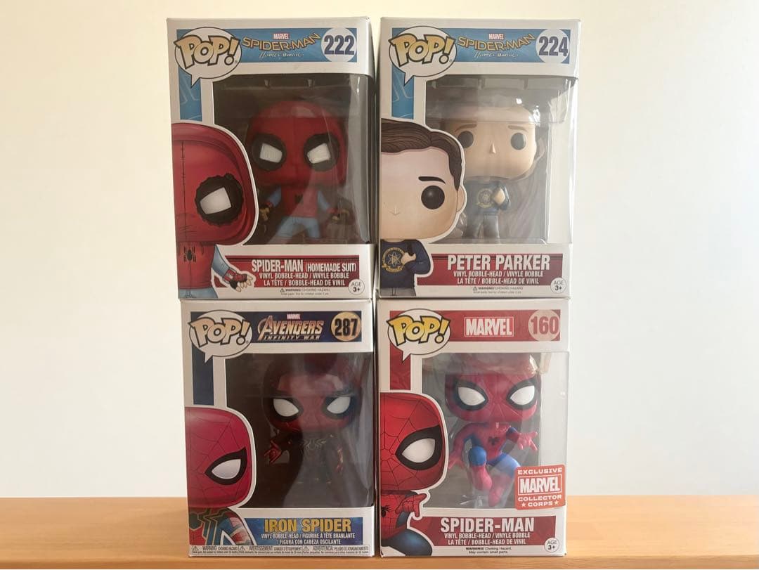 Funko POP No.160 222 287 MCU スパイダーマン セット