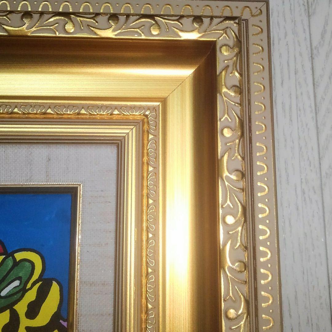 ジミー大西　油彩画 肉筆保証 肉筆サイン　F4サイズ　額装済み