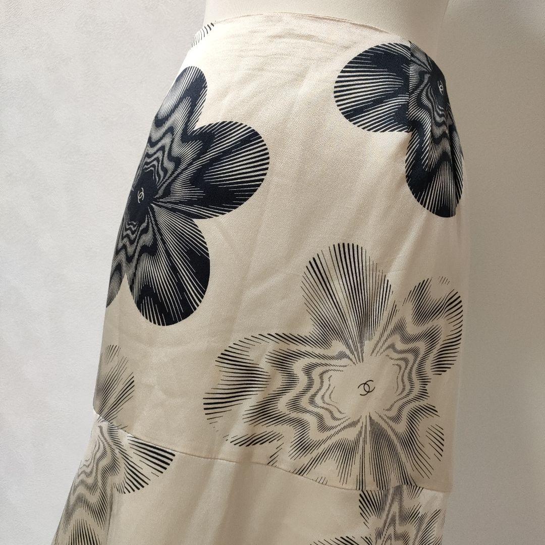 美品！シャネル　シルク　スカート　CHANEL　38