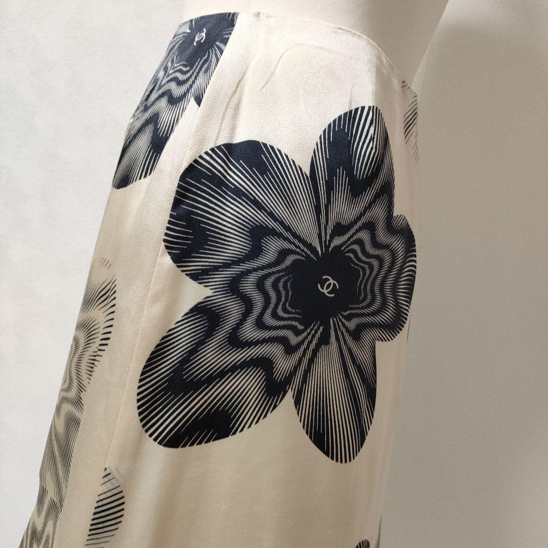 美品！シャネル　シルク　スカート　CHANEL　38