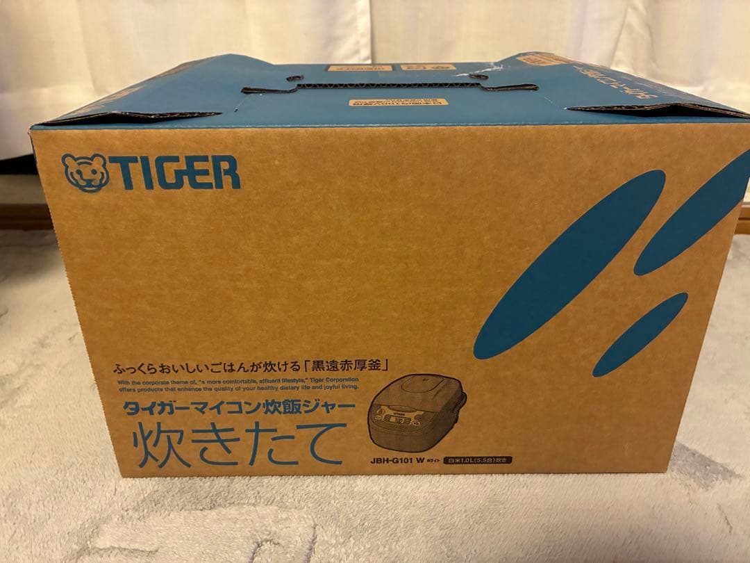 TIGER タイガー マイコン炊飯ジャー 炊きたて JBH-G101 W