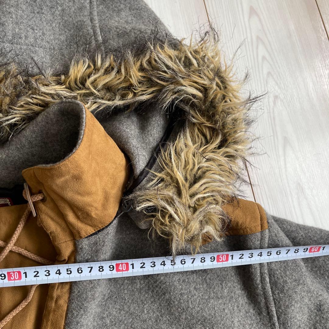 FJALLRAVEN ヴィンテージフード付、ウールアノラック　LLサイズ