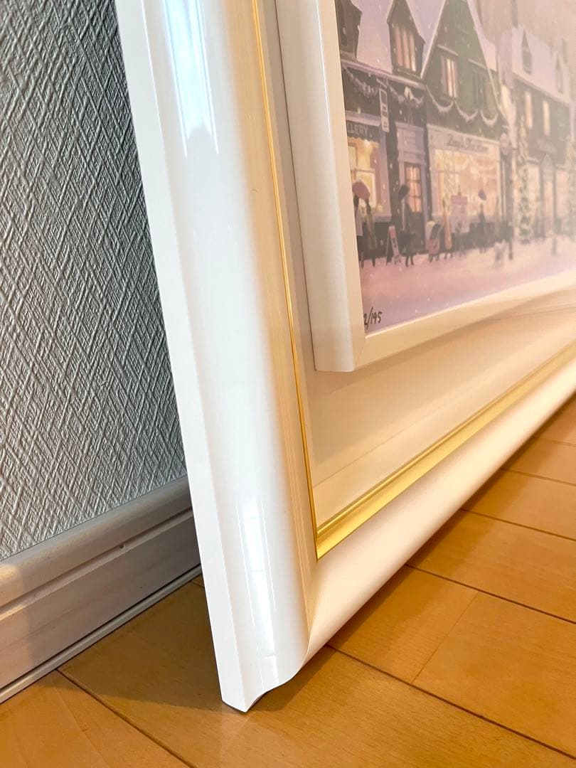 真作保証 笹倉鉄平 クリスマスタウン シルクスクリーン