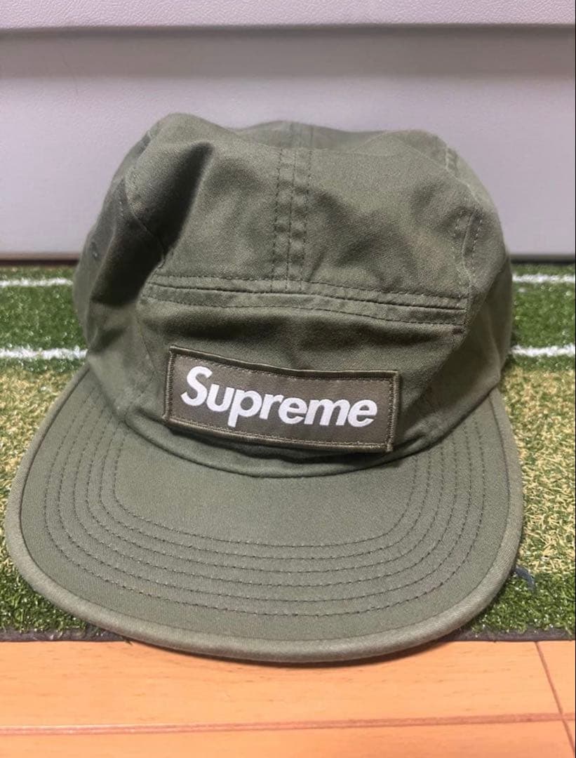 supreme camp cap オリーブ カーキ キャップ