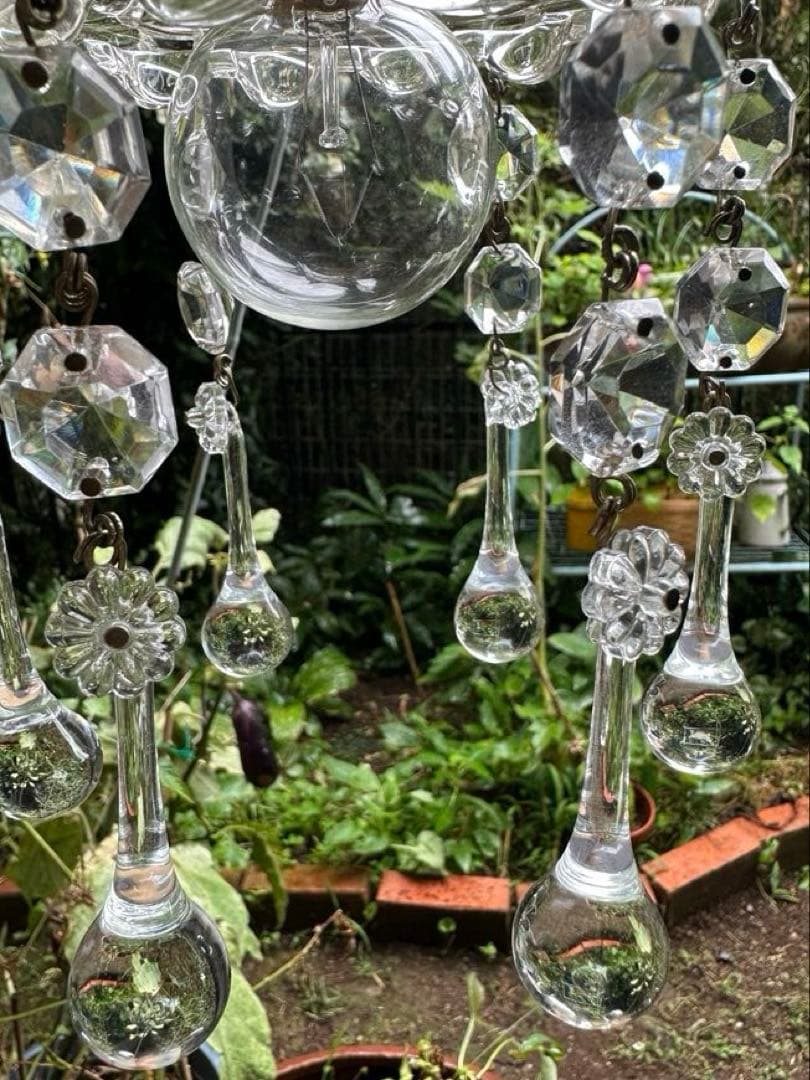 希少＊ 1920年代 フランス アンティーク 大きな可愛いお花のミニシャンデリア