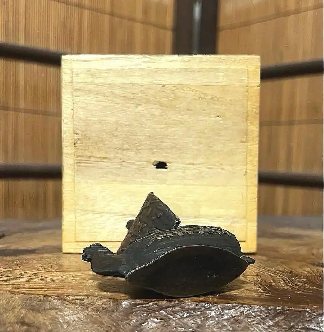 古銅 宝船 七福神 水滴 箱付き