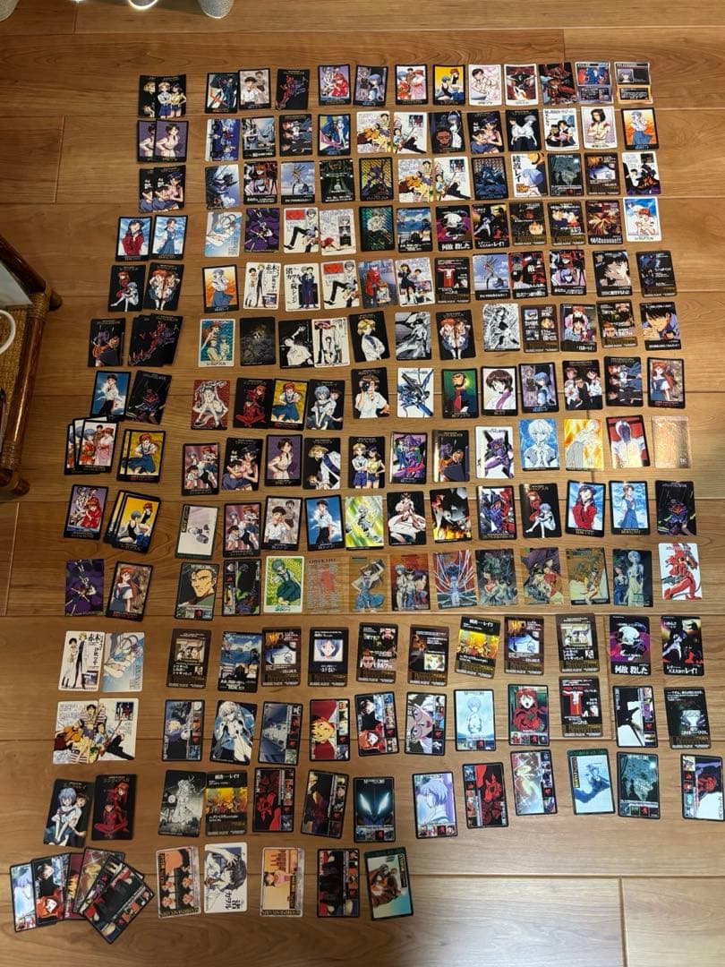 レア‼︎当時品　新世紀エヴァンゲリオンクリスタルカード8枚含、カード計200枚以上