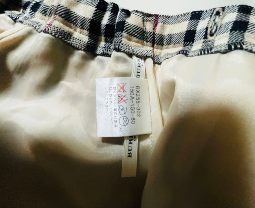 Rin❤︎ 様 BURBERRY 2way. 裏地付きラップスカート150
