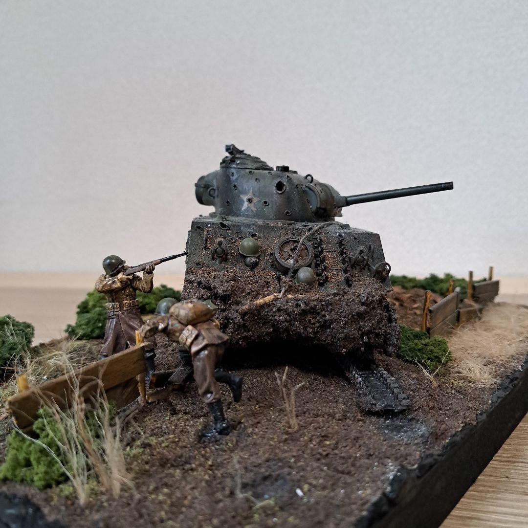 シャーマン戦車ジオラマ