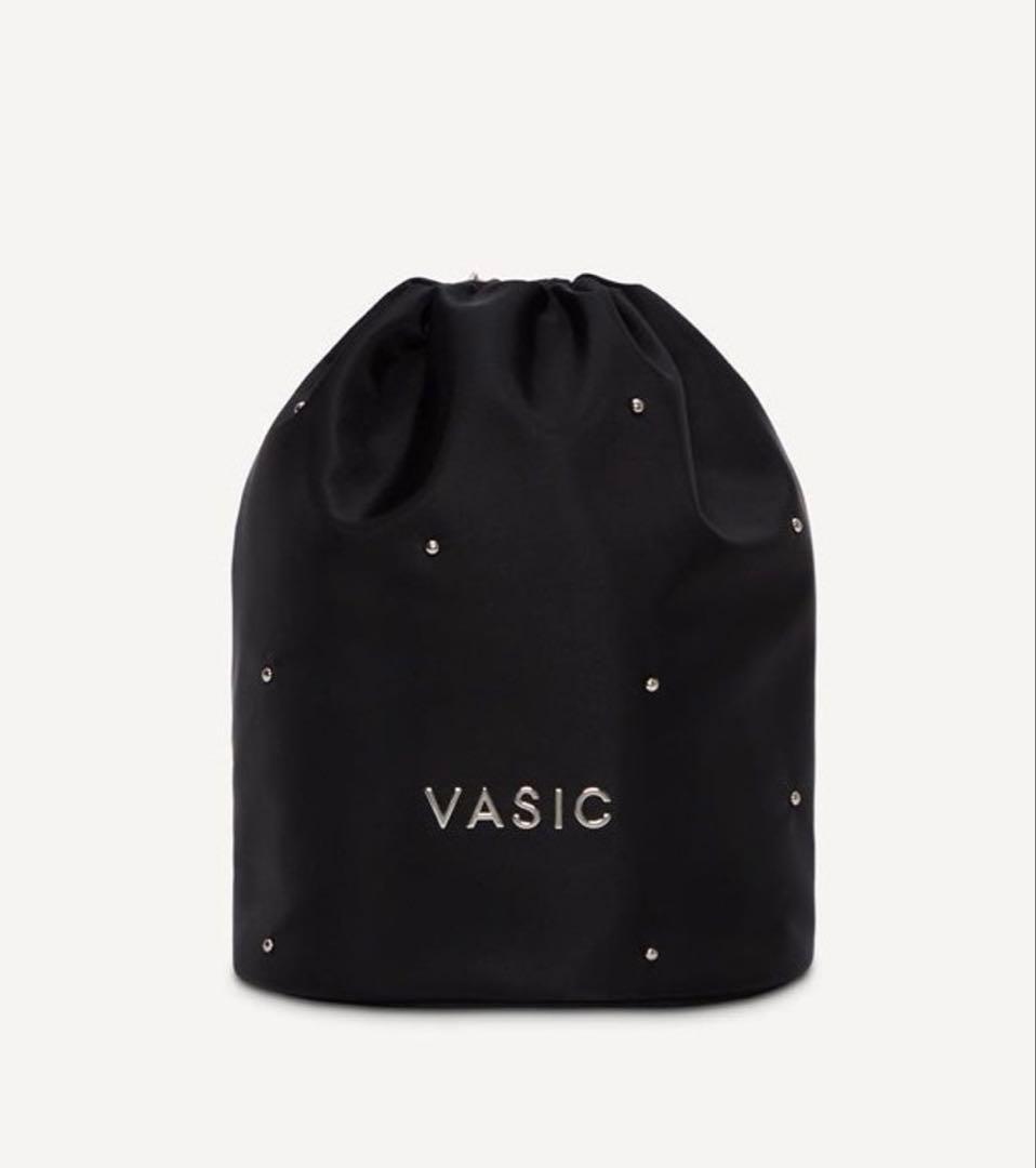 【VASIC】 DAY-TO DRAWSTRING STUDS ブラック