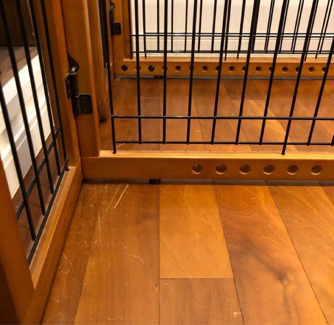 Richell ペット用木製おくだけゲート レギュラー/ワイド　2台セット