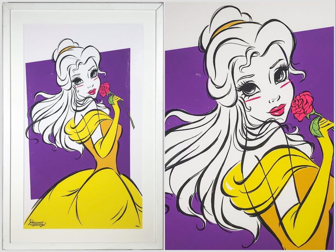 美女と野獣ベル JENNY CHUNG 限定版画たったの50部 アールビバン