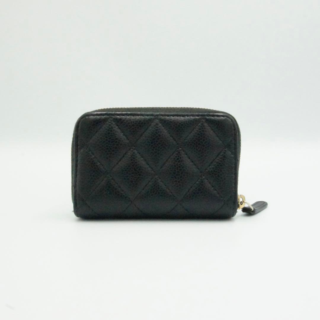 CHANEL シャネル ケース マトラッセ ブラック キャビアスキン