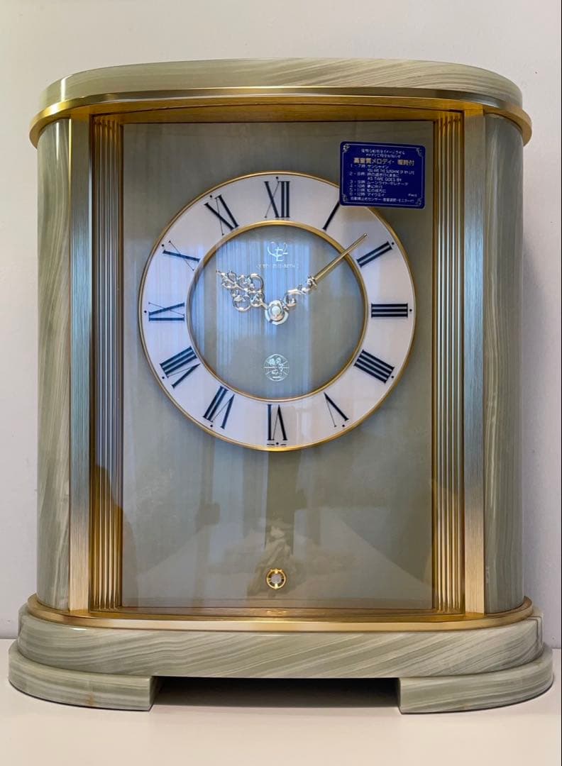 クイーンエリザベス2 R67 メロディ時計　QE2 置き時計　大理石