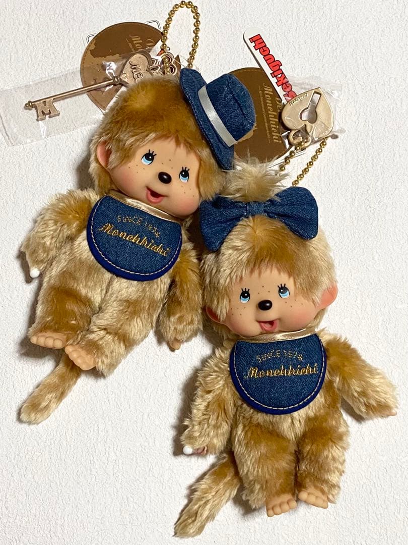 タイムセール 40th アニバーサリー デニム モンチッチS 男の子 女の子ペア