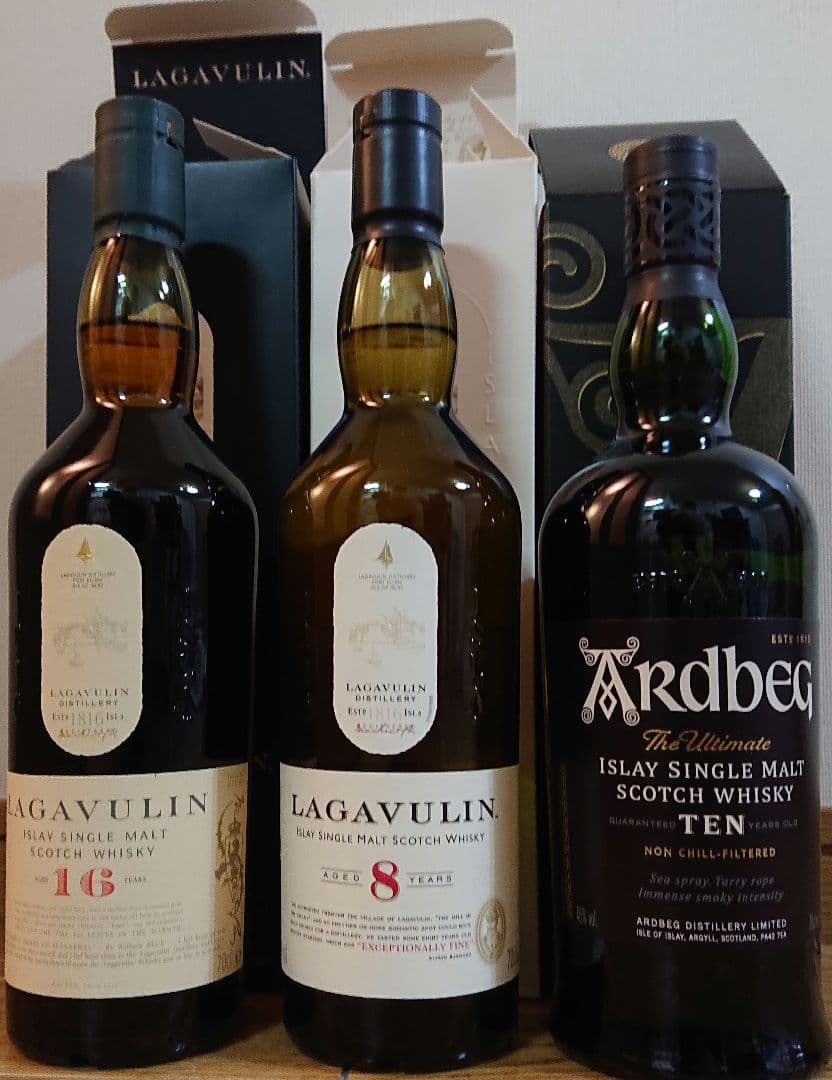 ラガヴーリン16年&ラガヴーリン8年&アードベック10年