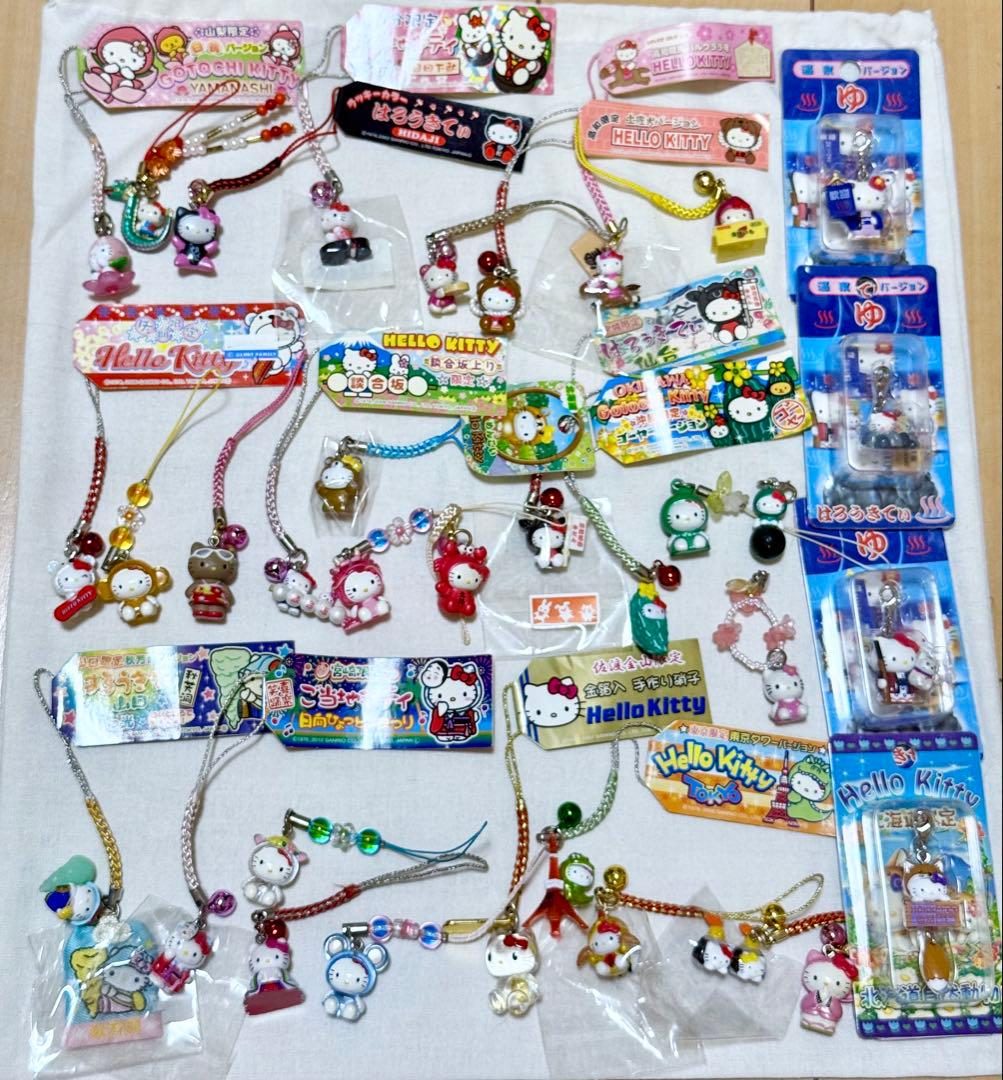 バラ売り可！ご当地キティ59個まとめ売り 根付け ストラップ キーホルダー レア