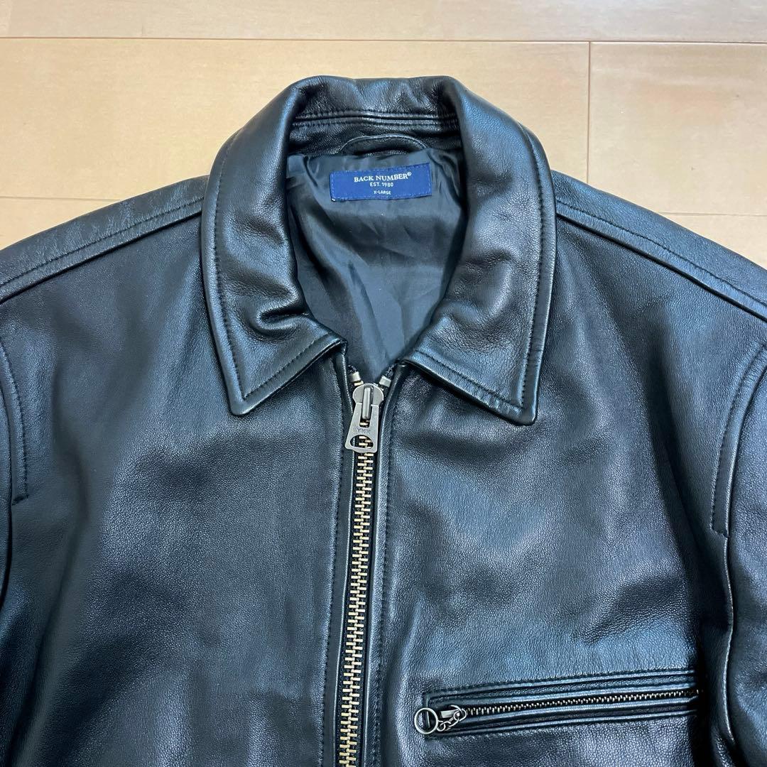 完売！BACK NUMBER 羊革 ライダース ジャケット バックナンバー XL