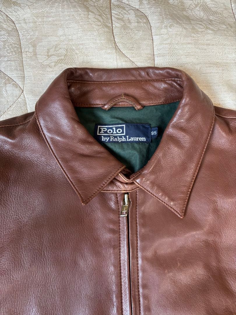 ラルフローレン　レザージャケット　スイングトップ　ポニーなし　90s A2