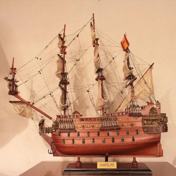 サン・フェリペ号 木製帆船 San Felipe 船舶オブジェ 223-337