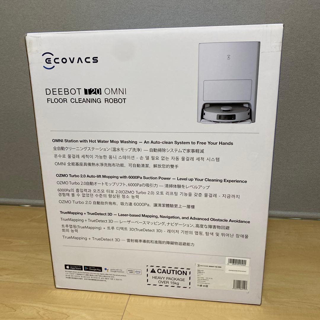 新品保証付☆エコバックス DEEBOT T20 OMNI 床掃除ロボット 掃除機
