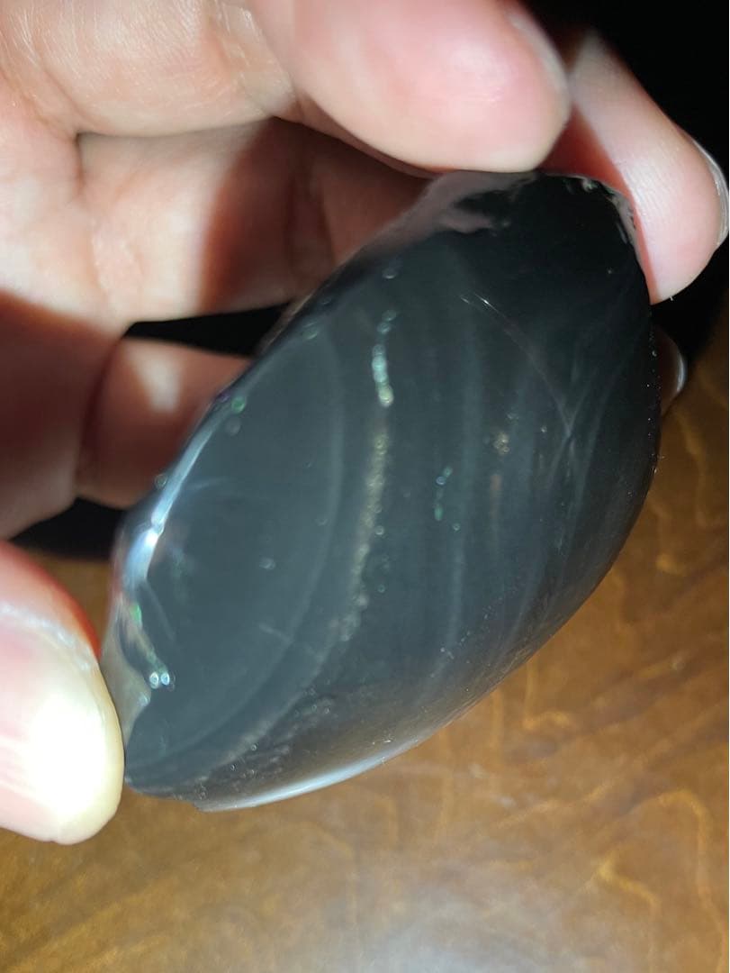 研磨品　十勝石玲瓏　金虹　ゴールデンレインボーオブシディアン