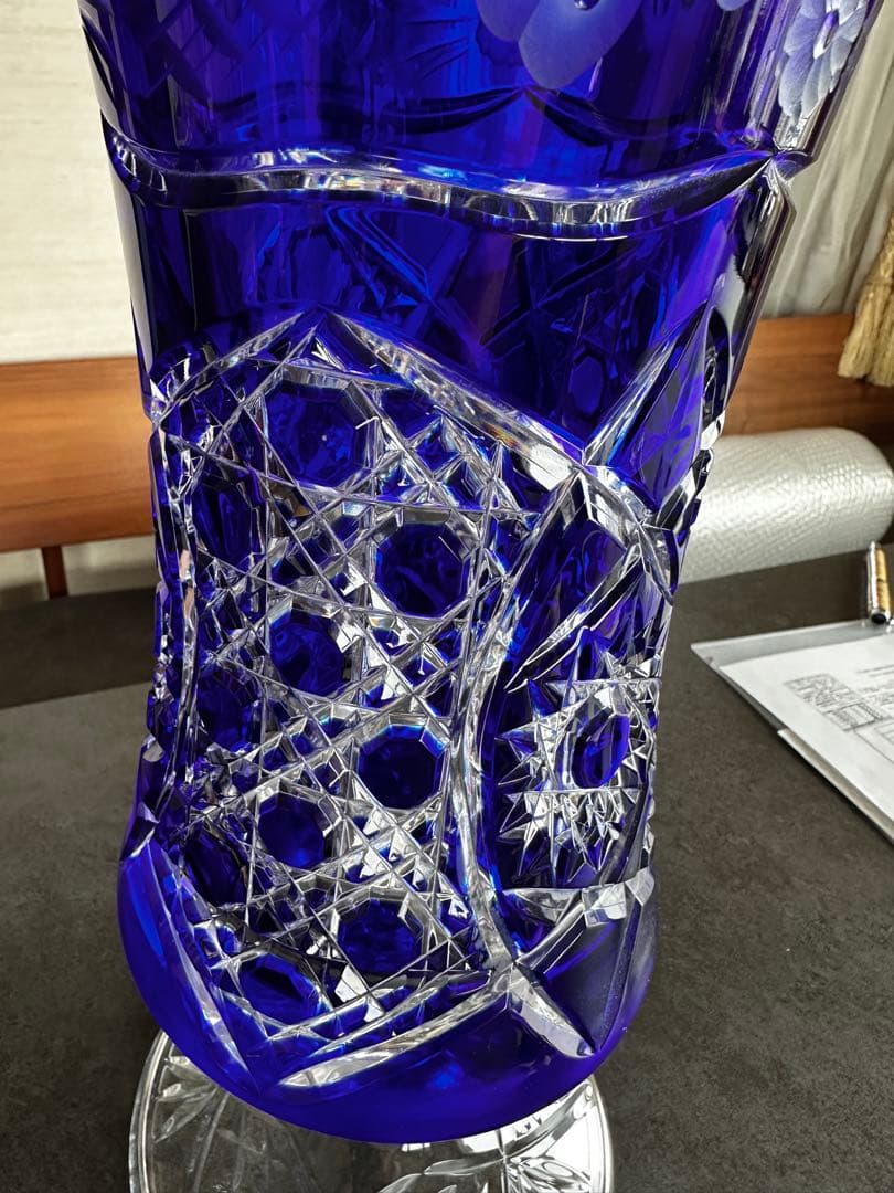 エルベクリスタル 花瓶 高さ53cm