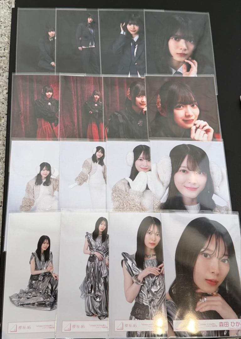 坂46 Unhappy birthday構文 冬服 生写真 コンプ　森田ひかる