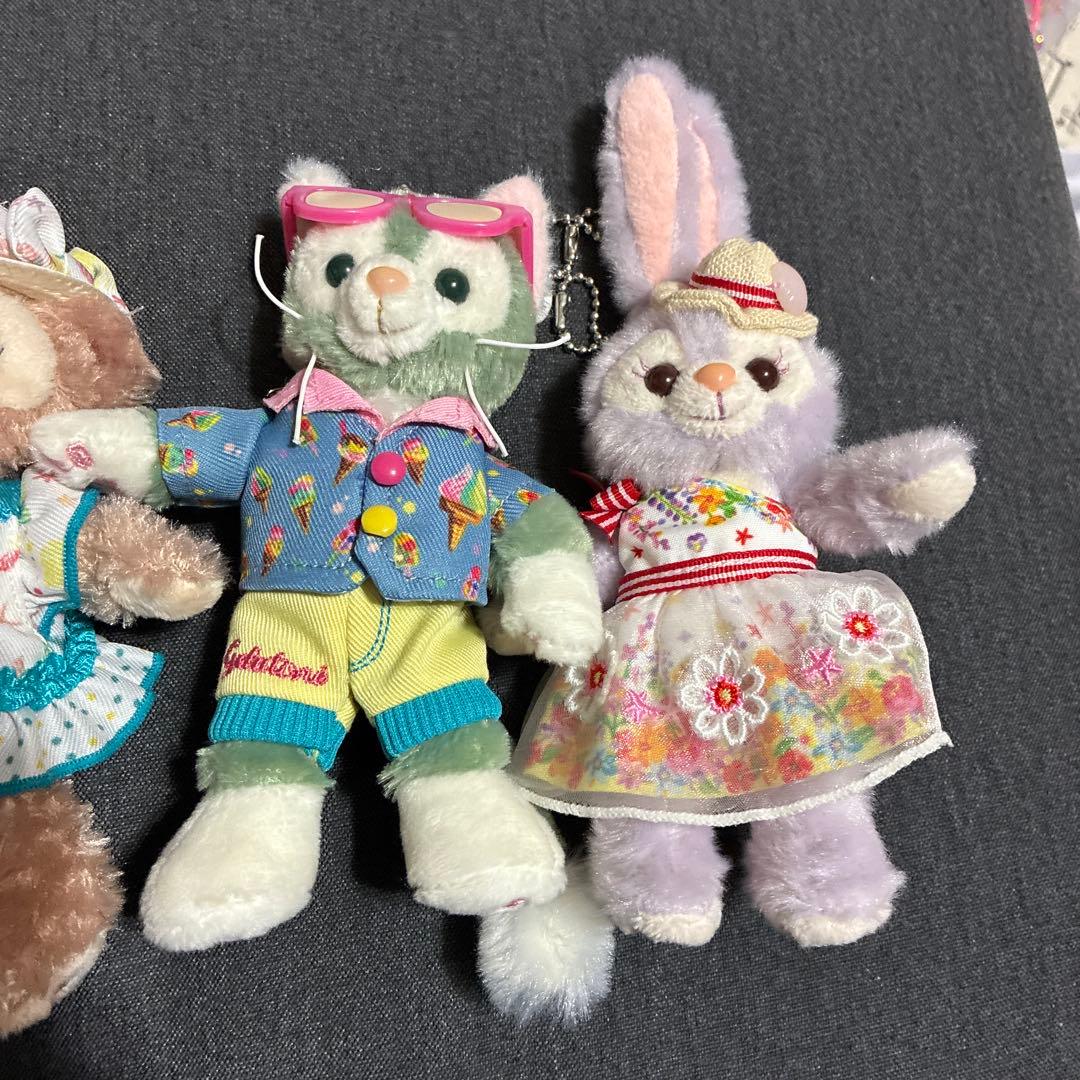 サニーファン2019 ディズニー　ダッフィ　ぬいぐるみバッジ　キーホルダー